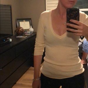 J Crew 3/4 Sleeve Cashmere Sweater